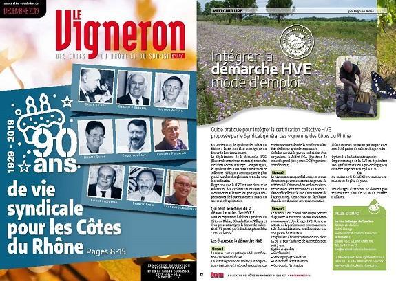 Le Vigneron de décembre : 90 ans de syndicalisme viticole