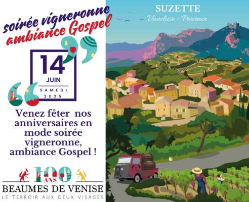 Soirée Vigneronne ambiance Gospel à Suzette (84)