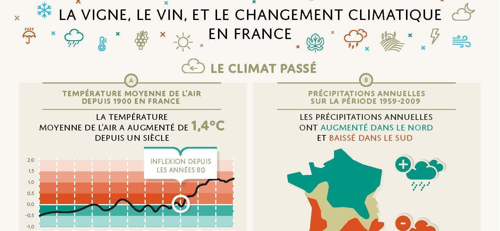 La vigne, le vin et le changement climatique en France
