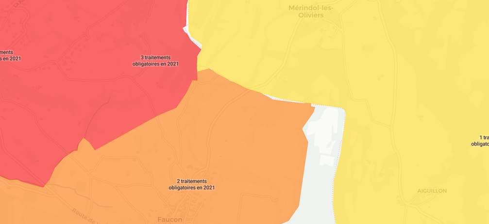 Flavescence dorée : les nouvelles zones de traitements obligatoires